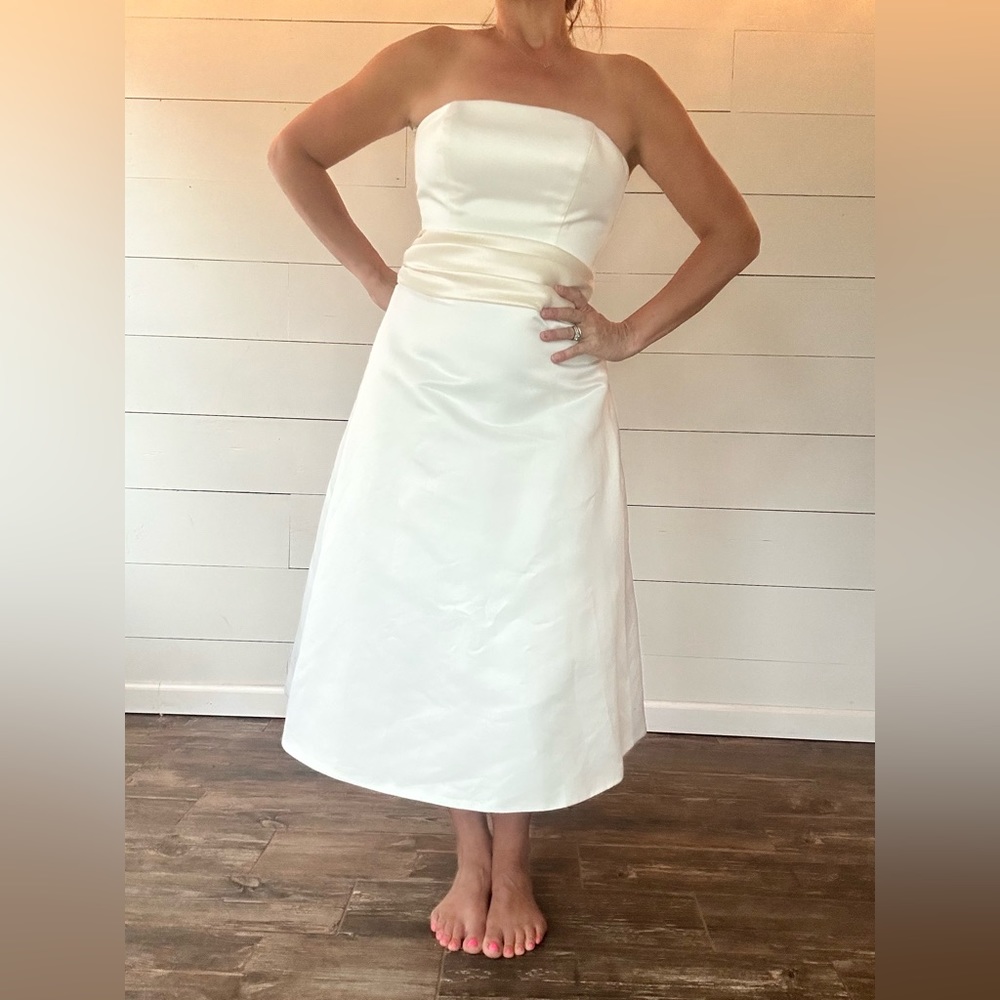 GALINA tea length wedding dress size 10 Vintage Y2K costume